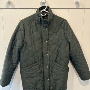Green Quilted Quince Featherless Jacket